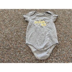 Kidgets Boys Dream Big Gray Bodysuit 6-9M